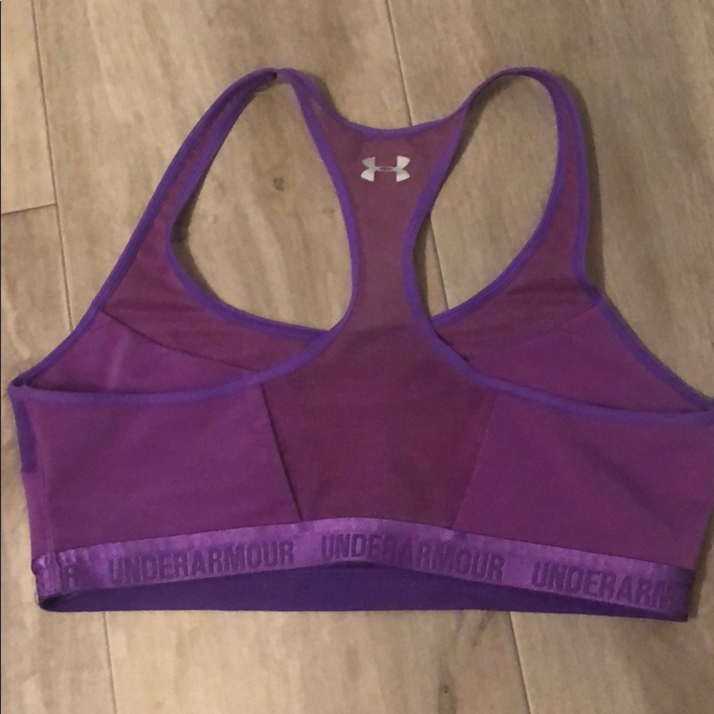 Purple sports bra